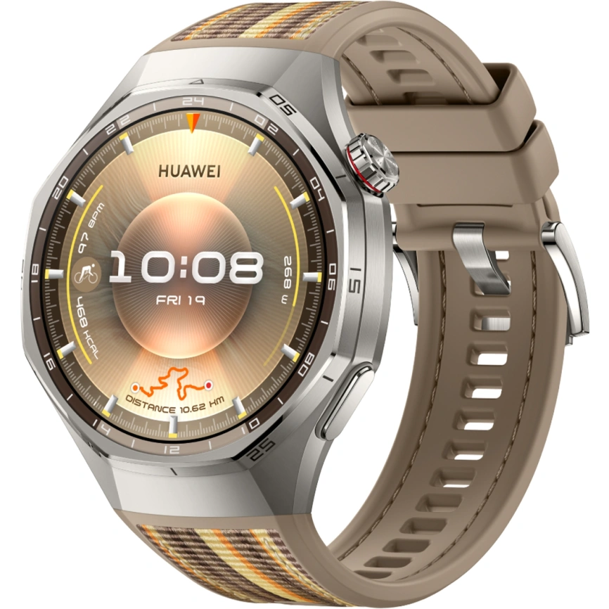 Смарт-часы Huawei Watch GT 6 Pro 46mm Brown/Brown Woven (55020FWA)