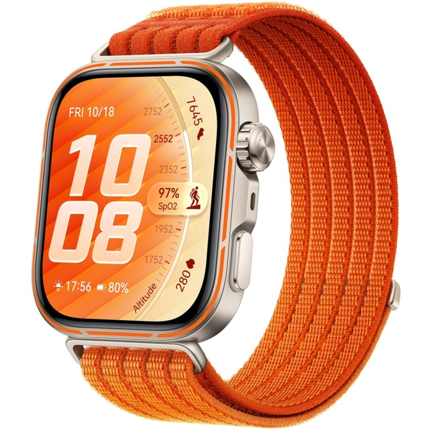 Смарт-часы Huawei Watch Fit 5 Pro Gradient Orange Nylon Strap/Orange (55020HTX)