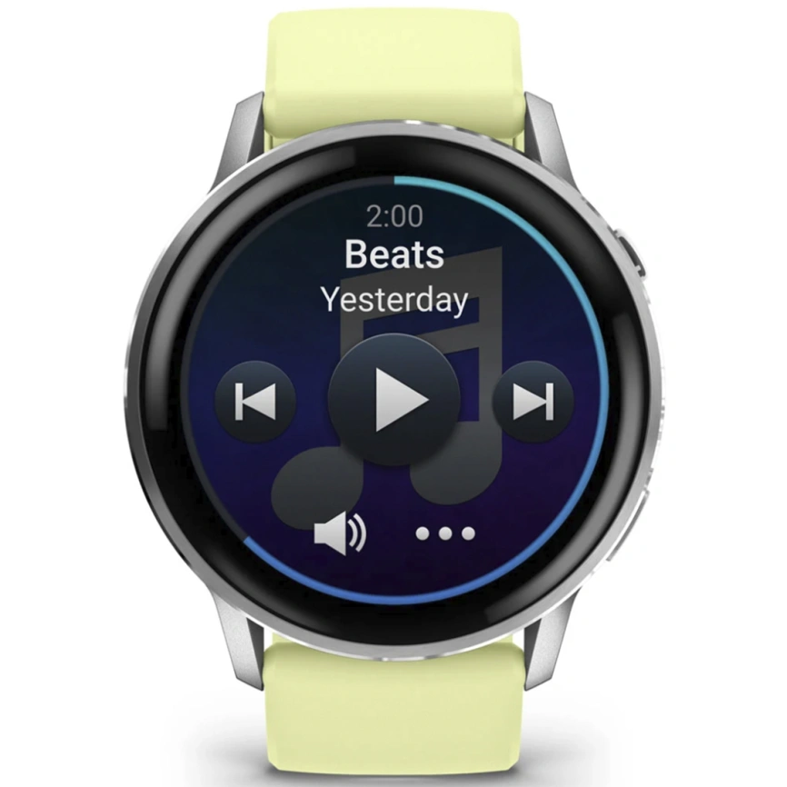 Смарт-часы Garmin Venu 4 45mm Silver Bezel With Citron Silicone Band (010-03014-02)