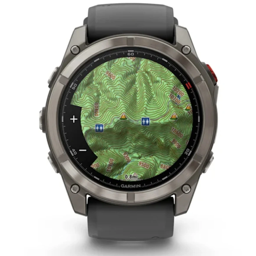 Смарт-часы Garmin Fenix 8 Pro 51mm Amoled Sapphire Lens Tinanium With Graphite/Black Silicone Band (010-03199-11)