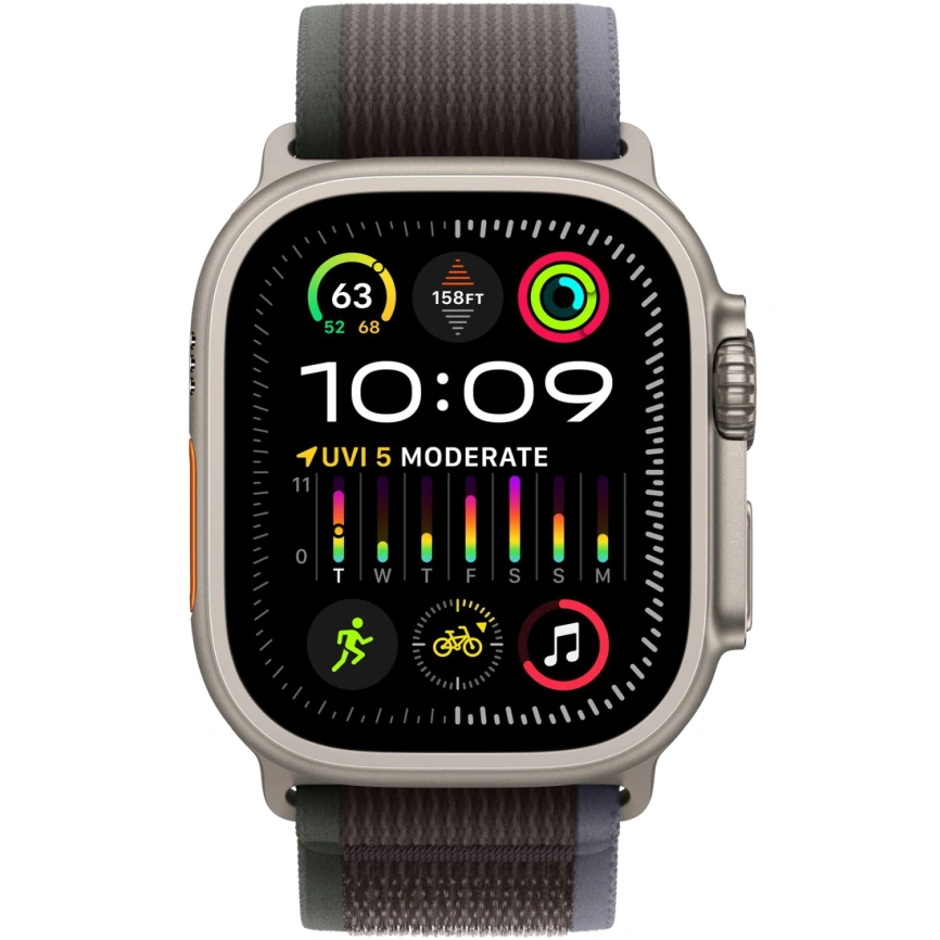 Смарт-часы Apple Watch Ultra 2 49mm Titanium Case with Blue/Black Trail Loop M/L