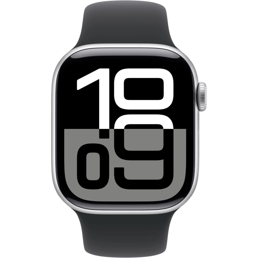 Смарт-часы Apple Watch Series 10 42mm Silver Aluminum Case with Black Sport Band M/L