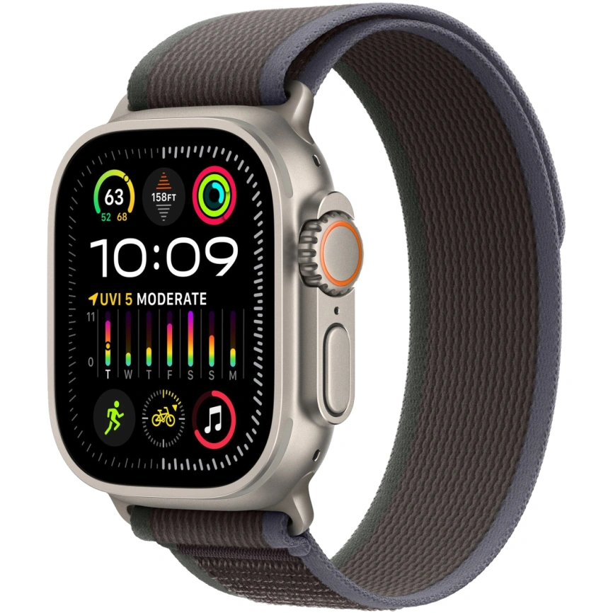 Смарт-часы Apple Watch Ultra 2 49mm Titanium Case with Blue/Black Trail Loop M/L