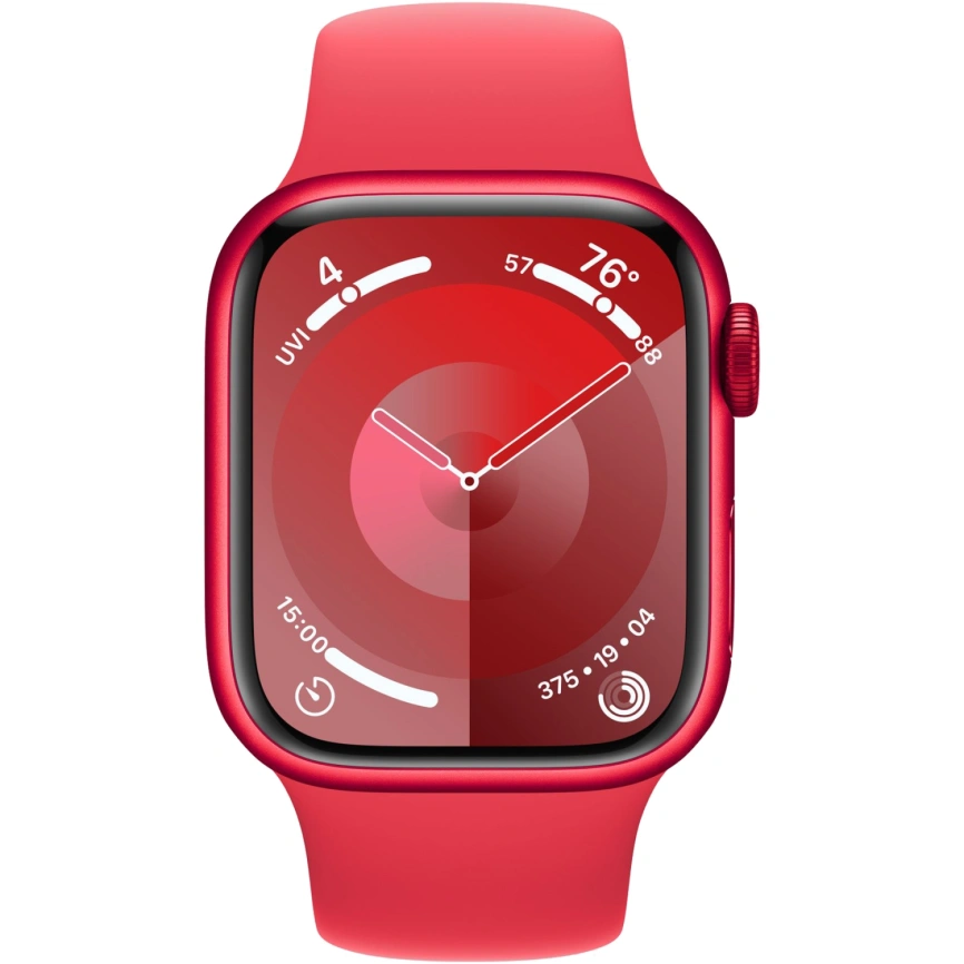 Смарт-часы Apple Watch Series 9 41mm (PRODUCT) RED Aluminum Case with Red Sport Band M/L (MRXH3)
