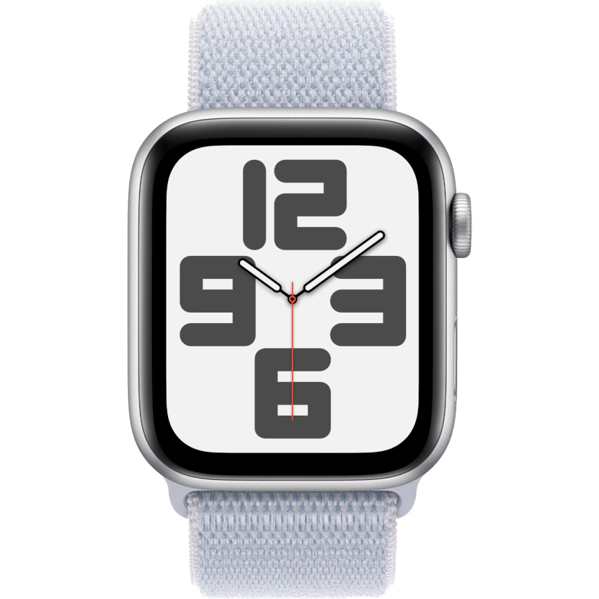 Смарт-часы Apple Watch SE (2024) 40mm Silver Aluminium Case with Blue Cloud Sport Loop (MXEE3)