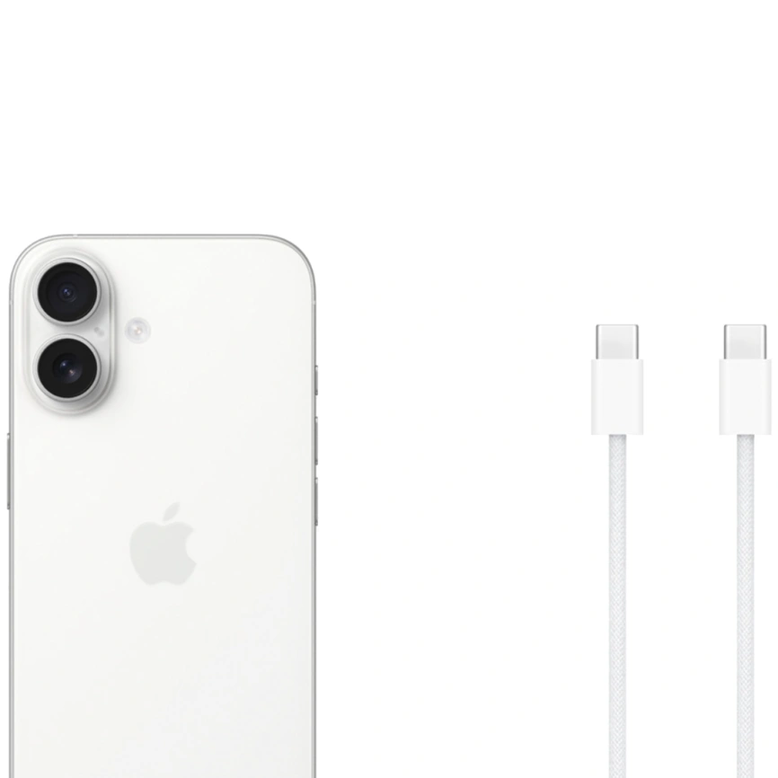 Смартфон Apple iPhone 16 128Gb nano Sim + eSim White