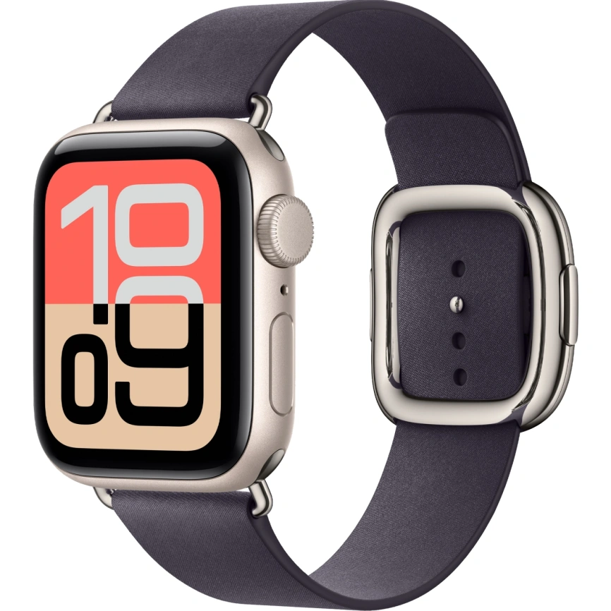 Смарт-часы Apple Watch SE (2025) 44mm Starlight Aluminum Case with Midnight Purple Modern Buckle L