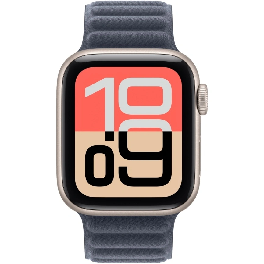 Смарт-часы Apple Watch SE (2025) 40mm Starlight Aluminum Case with Navy Magnetic Link S/M