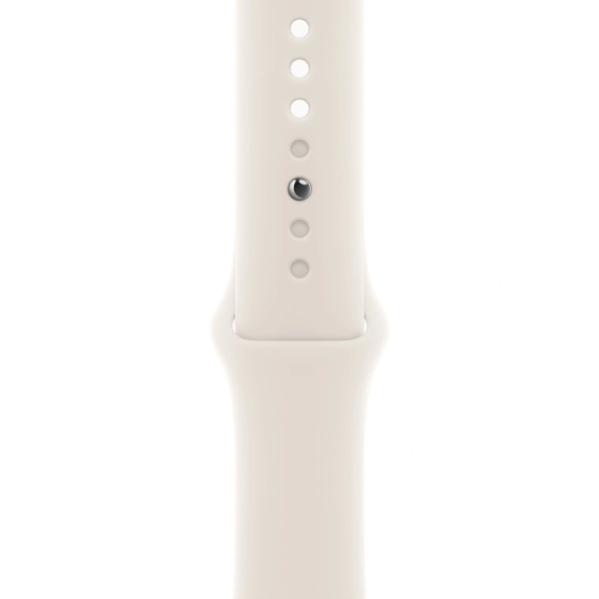 Смарт-часы Apple Watch Series 10 46mm Silver Aluminum Case with Starlight Sport Band S/M