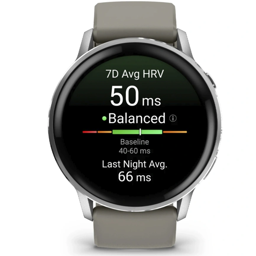 Смарт-часы Garmin Venu 4 45mm Silver Bezel With Silver Gray Silicone Band (010-03014-01)