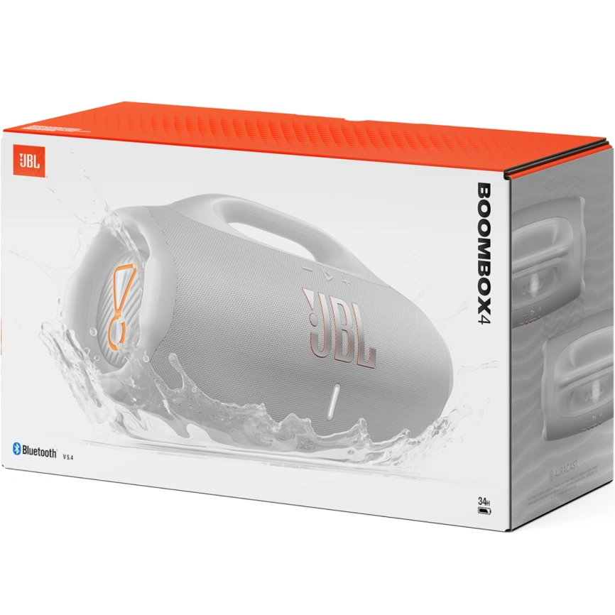 Портативная колонка JBL Boombox 4 White