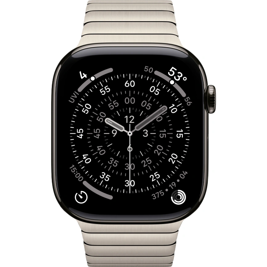 Смарт-часы Apple Watch Series 11 46mm Slate Titanium Case with Natural Link Bracelet