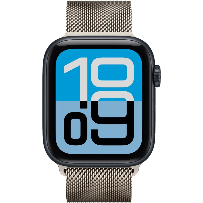 Смарт-часы Apple Watch SE (2025) 40mm Midnight Aluminum Case with Natural Milanese Loop