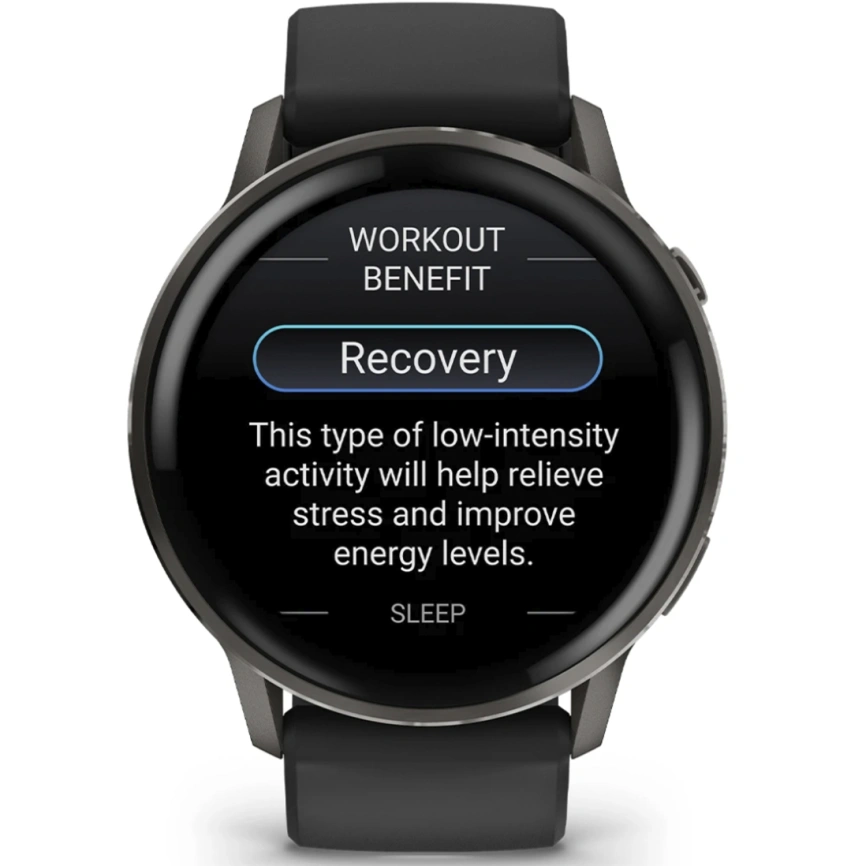 Смарт-часы Garmin Venu 4 45mm Slate Bezel With Black Silicone Band (010-03014-00)