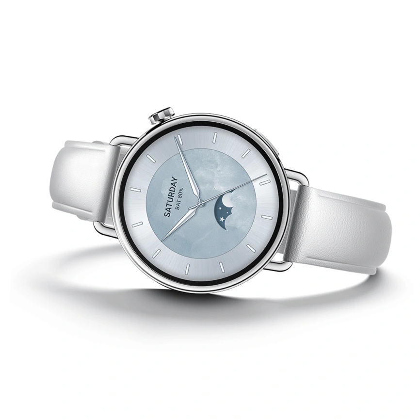 Смарт-часы Xiaomi Watch S4 41mm Leather Strap White