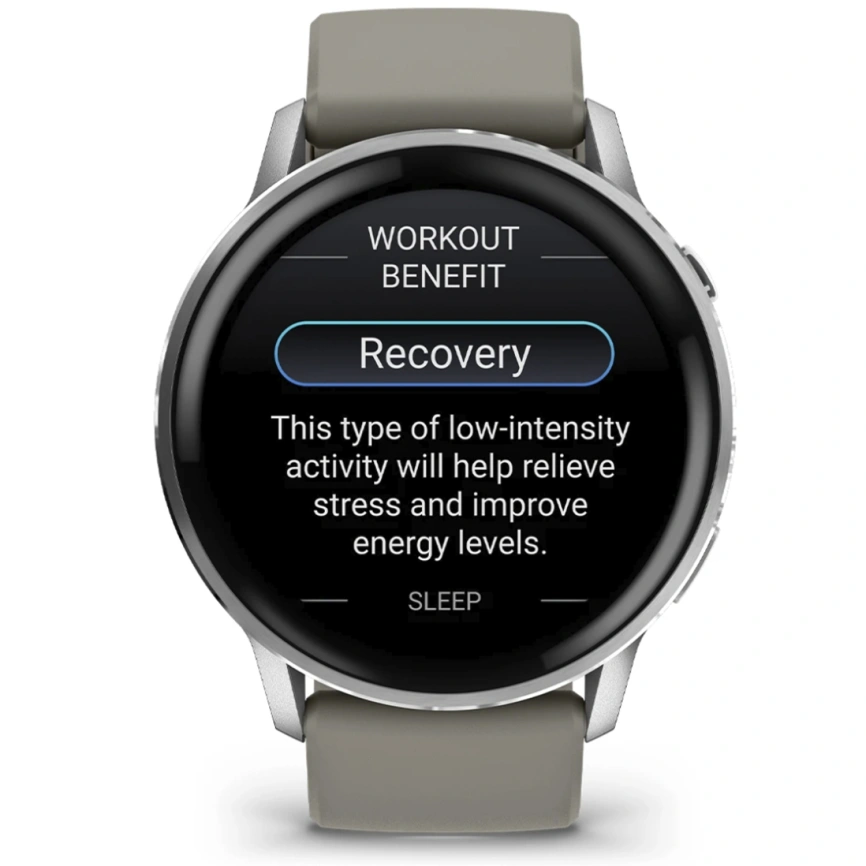 Смарт-часы Garmin Venu 4 45mm Silver Bezel With Silver Gray Silicone Band (010-03014-01)