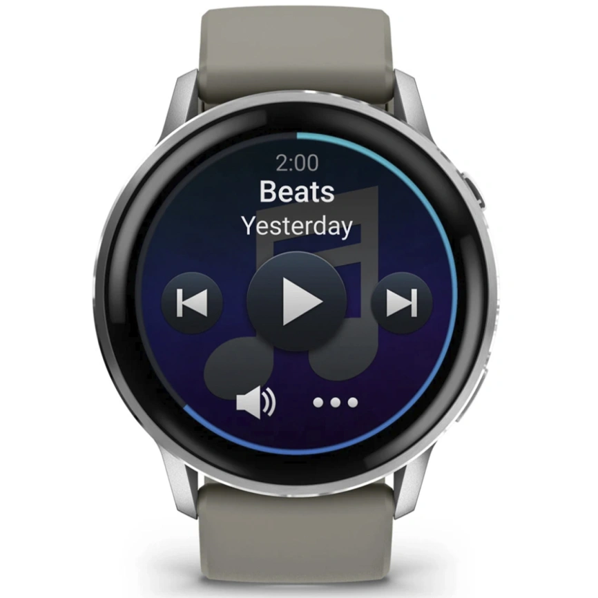 Смарт-часы Garmin Venu 4 45mm Silver Bezel With Silver Gray Silicone Band (010-03014-01)