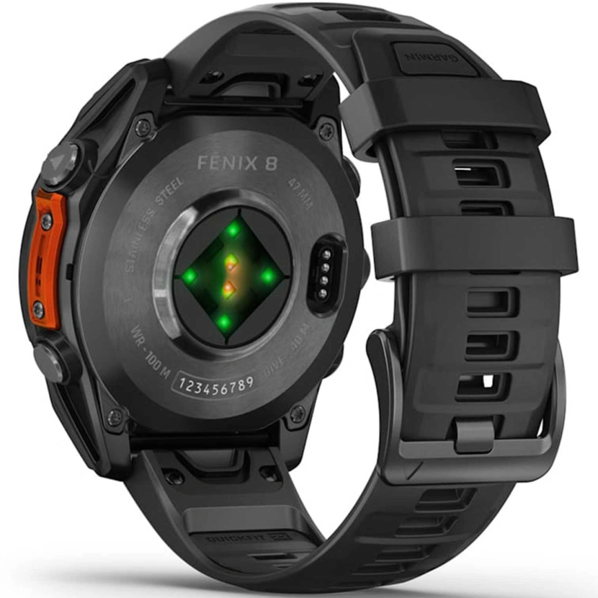 Смарт-часы Garmin Fenix 8 47mm Amoled (010-02904-00) Slate Gray with Black Silicone Band
