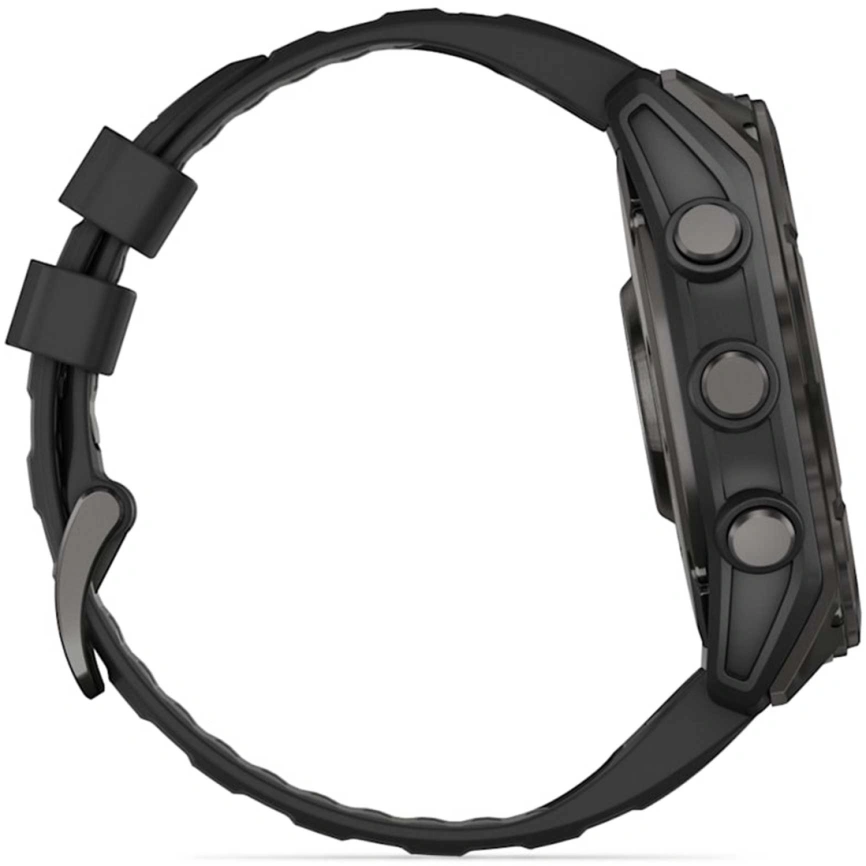Смарт-часы Garmin Fenix 8 51mm Amoled Sapphire (010-02905-21) Carbon Gray DLC Titanium with Black/Pebble Gray Silicone Band
