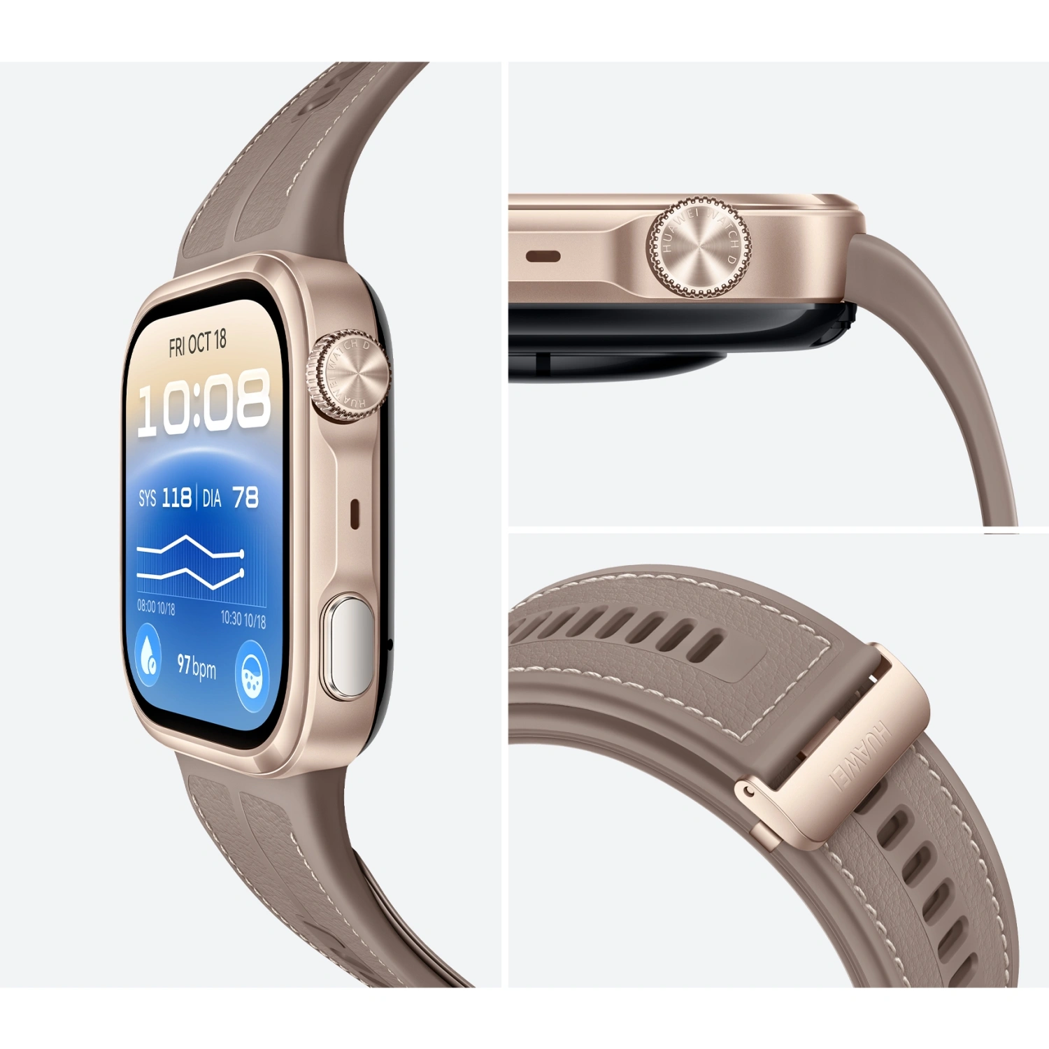 Смарт-часы Huawei Watch D3 Brown (55020KBJ)