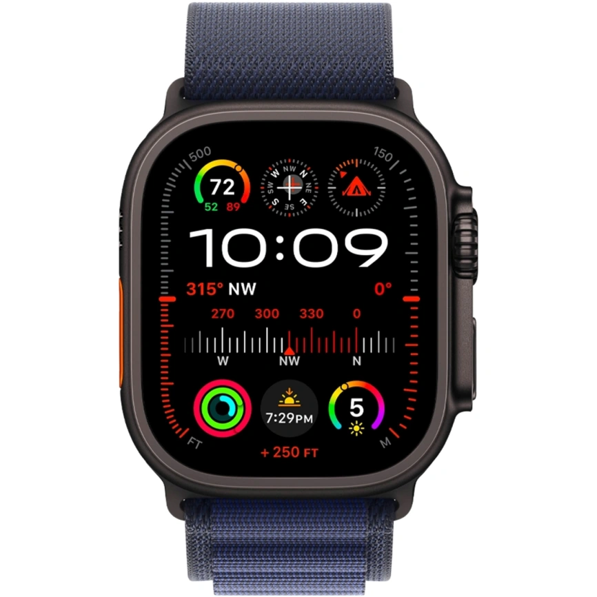 Смарт-часы Apple Watch Ultra 2 (2024) 49mm Black Titanium Case with Navy Alpine Loop M